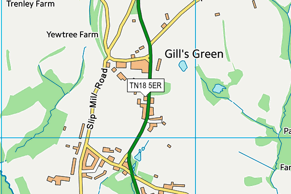 TN18 5ER map - OS VectorMap District (Ordnance Survey)
