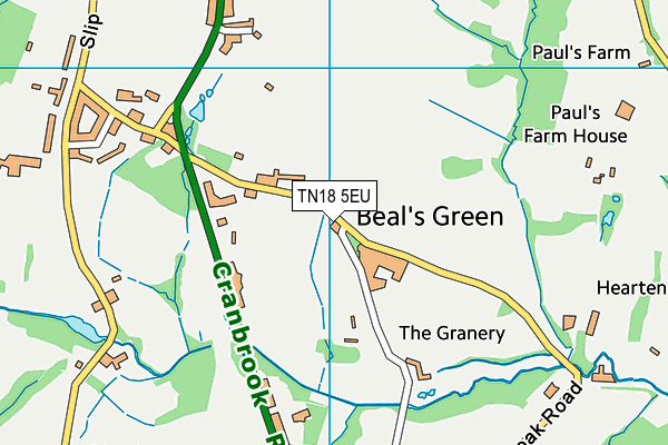 TN18 5EU map - OS VectorMap District (Ordnance Survey)