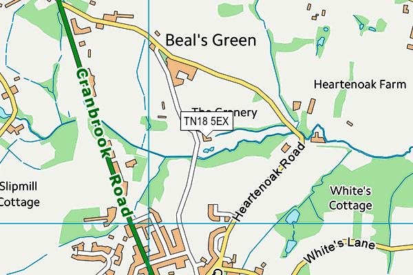 TN18 5EX map - OS VectorMap District (Ordnance Survey)