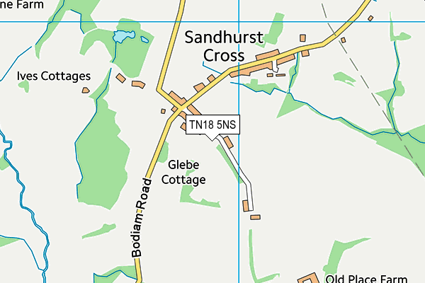 TN18 5NS map - OS VectorMap District (Ordnance Survey)