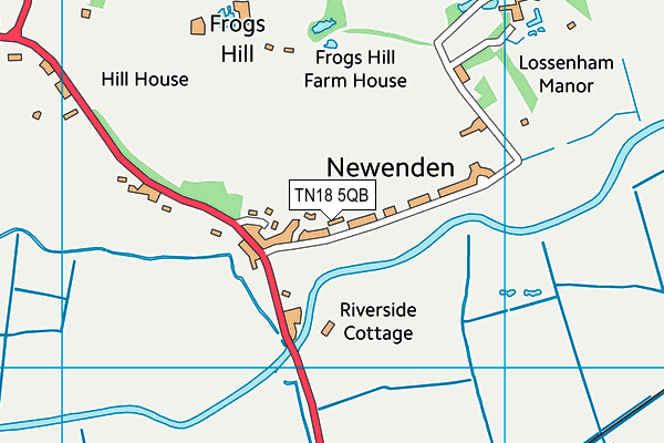 TN18 5QB map - OS VectorMap District (Ordnance Survey)