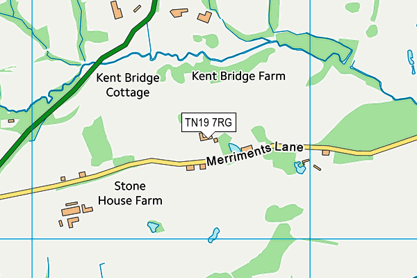 TN19 7RG map - OS VectorMap District (Ordnance Survey)