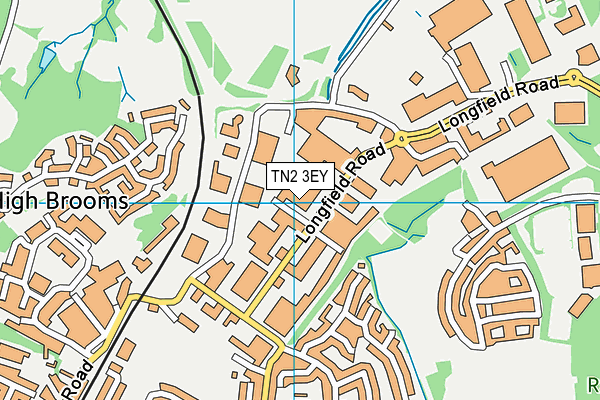TN2 3EY map - OS VectorMap District (Ordnance Survey)