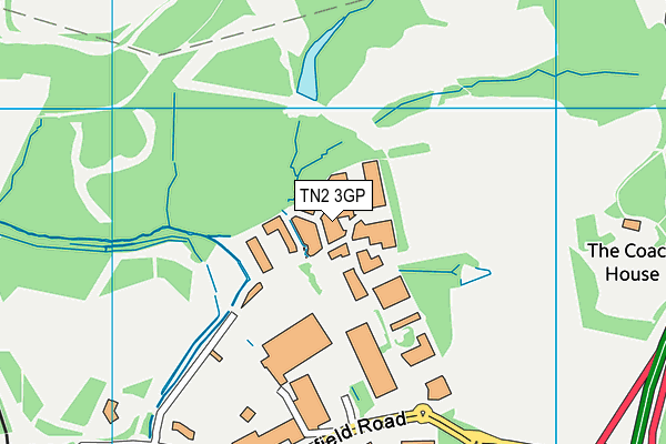TN2 3GP map - OS VectorMap District (Ordnance Survey)