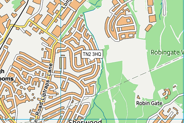 TN2 3HQ map - OS VectorMap District (Ordnance Survey)