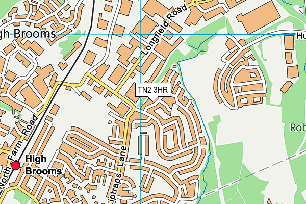 TN2 3HR map - OS VectorMap District (Ordnance Survey)