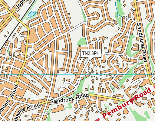 TN2 3PH map - OS VectorMap District (Ordnance Survey)