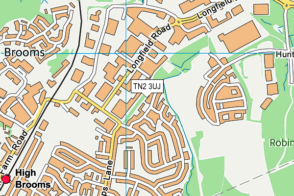 TN2 3UJ map - OS VectorMap District (Ordnance Survey)