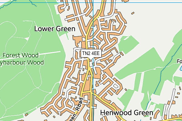 TN2 4EE map - OS VectorMap District (Ordnance Survey)