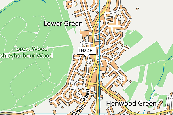 TN2 4EL map - OS VectorMap District (Ordnance Survey)
