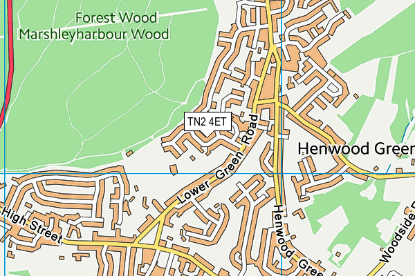 Map of STEPPING STONES NURSERY PEMBURY LTD at district scale