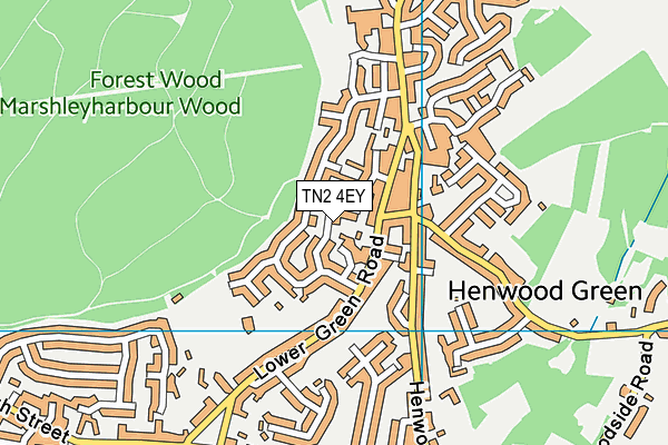 TN2 4EY map - OS VectorMap District (Ordnance Survey)
