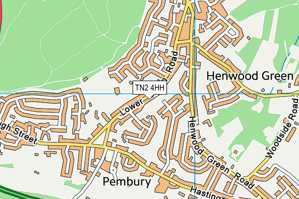 TN2 4HH map - OS VectorMap District (Ordnance Survey)