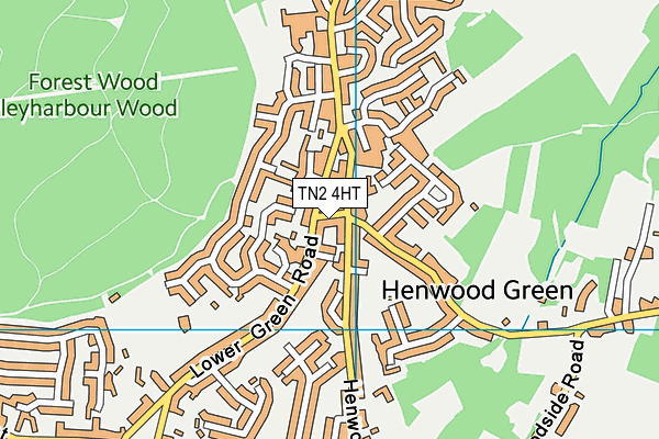 TN2 4HT map - OS VectorMap District (Ordnance Survey)