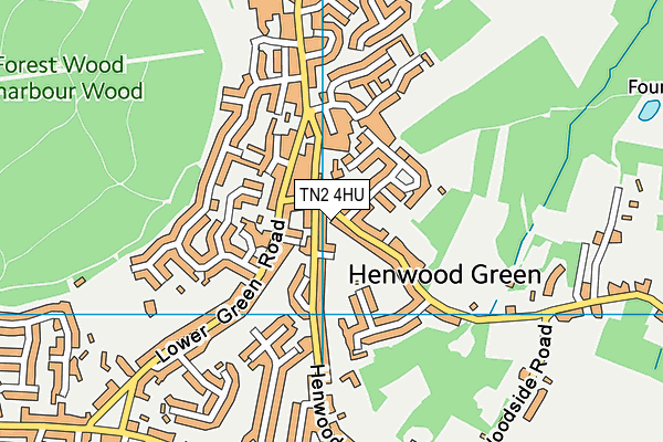 TN2 4HU map - OS VectorMap District (Ordnance Survey)