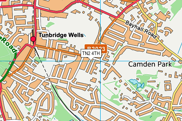 TN2 4TH map - OS VectorMap District (Ordnance Survey)