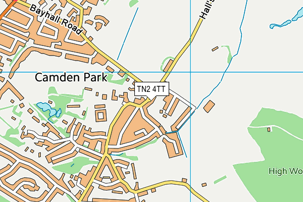 TN2 4TT map - OS VectorMap District (Ordnance Survey)