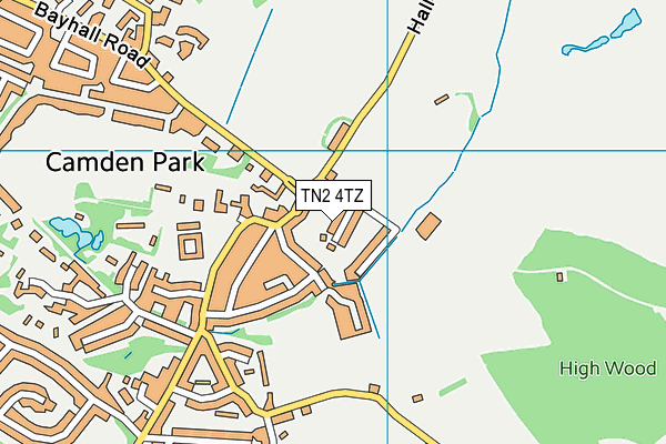 TN2 4TZ map - OS VectorMap District (Ordnance Survey)
