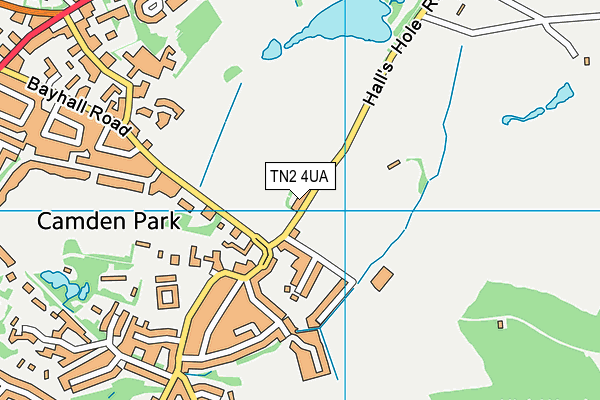 TN2 4UA map - OS VectorMap District (Ordnance Survey)