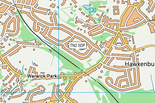TN2 5DP map - OS VectorMap District (Ordnance Survey)