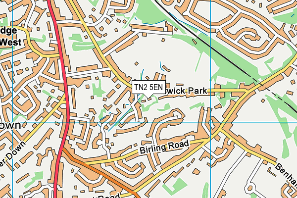 TN2 5EN map - OS VectorMap District (Ordnance Survey)