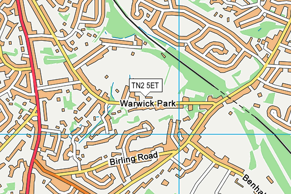TN2 5ET map - OS VectorMap District (Ordnance Survey)