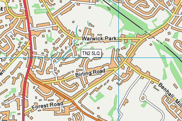 TN2 5LQ map - OS VectorMap District (Ordnance Survey)