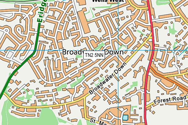 TN2 5NN map - OS VectorMap District (Ordnance Survey)