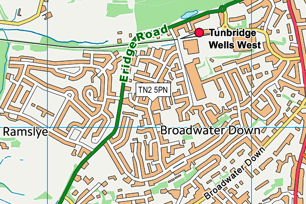 TN2 5PN map - OS VectorMap District (Ordnance Survey)
