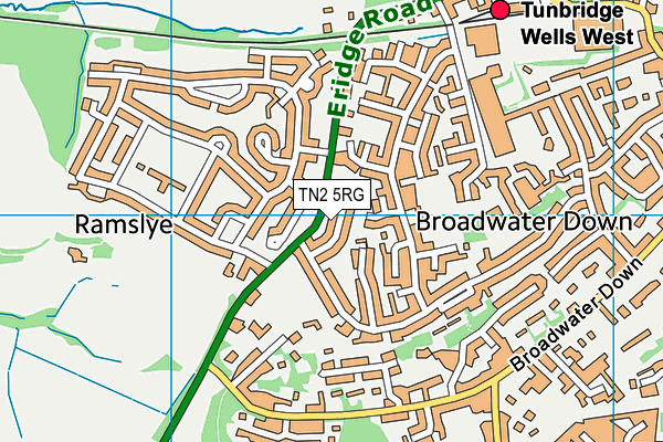 TN2 5RG map - OS VectorMap District (Ordnance Survey)