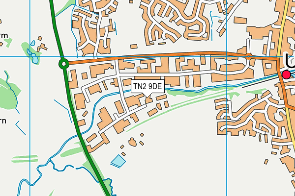 TN2 9DE map - OS VectorMap District (Ordnance Survey)