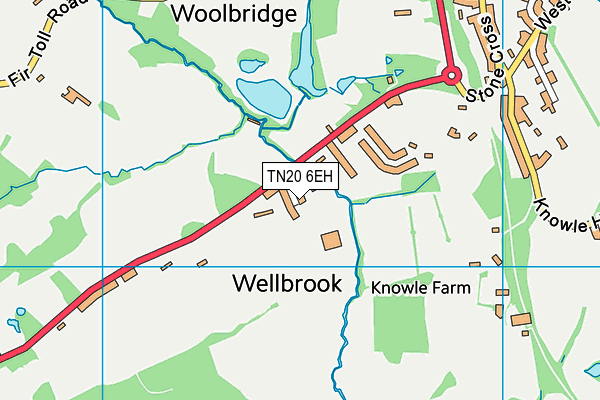 TN20 6EH map - OS VectorMap District (Ordnance Survey)