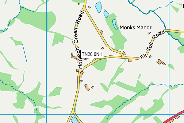 TN20 6NH map - OS VectorMap District (Ordnance Survey)