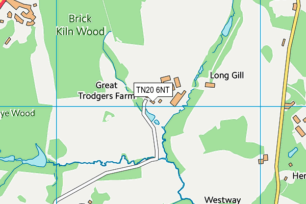 TN20 6NT map - OS VectorMap District (Ordnance Survey)