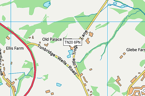 TN20 6PN map - OS VectorMap District (Ordnance Survey)