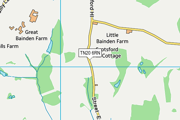 TN20 6RN map - OS VectorMap District (Ordnance Survey)