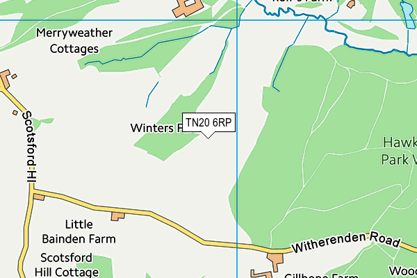 TN20 6RP map - OS VectorMap District (Ordnance Survey)