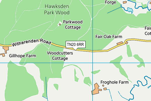 TN20 6RR map - OS VectorMap District (Ordnance Survey)