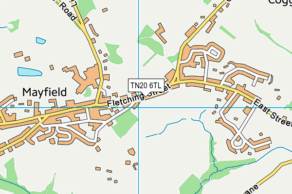 TN20 6TL map - OS VectorMap District (Ordnance Survey)