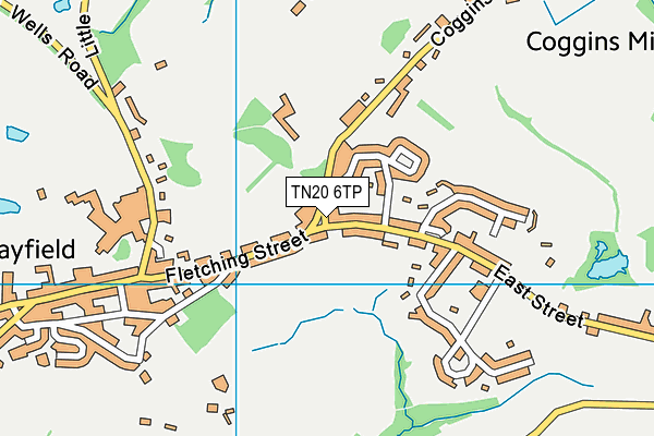 TN20 6TP map - OS VectorMap District (Ordnance Survey)