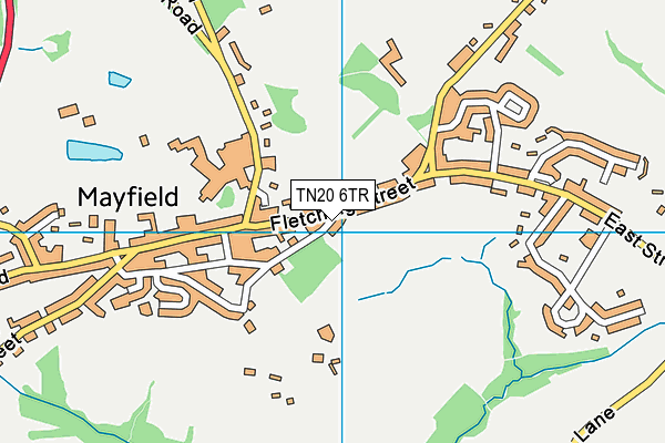 TN20 6TR map - OS VectorMap District (Ordnance Survey)