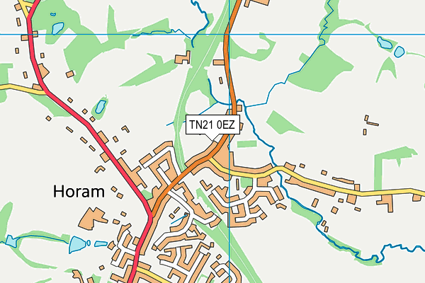 TN21 0EZ map - OS VectorMap District (Ordnance Survey)