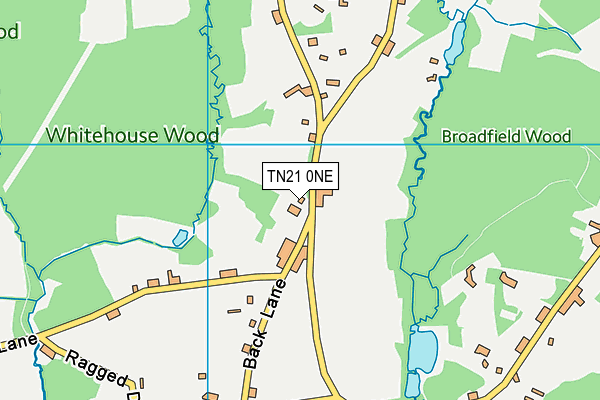TN21 0NE map - OS VectorMap District (Ordnance Survey)