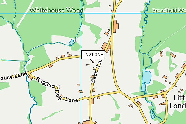 TN21 0NH map - OS VectorMap District (Ordnance Survey)