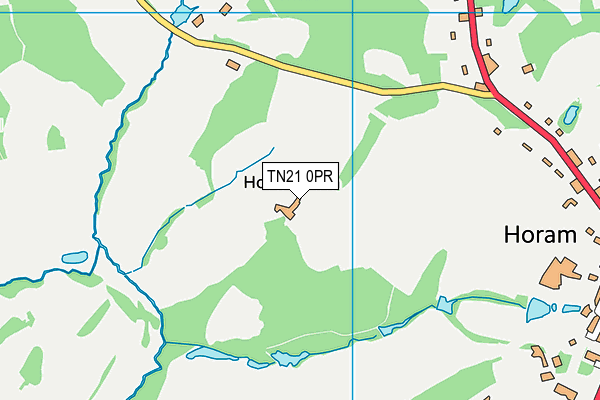 TN21 0PR map - OS VectorMap District (Ordnance Survey)