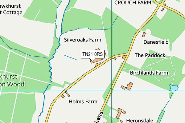 TN21 0RS map - OS VectorMap District (Ordnance Survey)