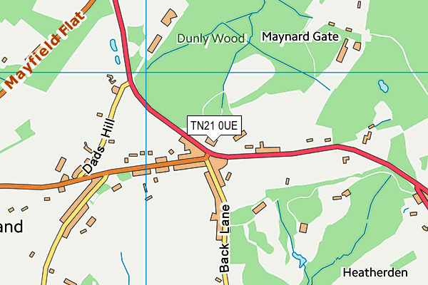 Isenhurst Health Club (Cross In Hand) map (TN21 0UE) - OS VectorMap District (Ordnance Survey)
