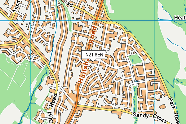 TN21 8EN map - OS VectorMap District (Ordnance Survey)