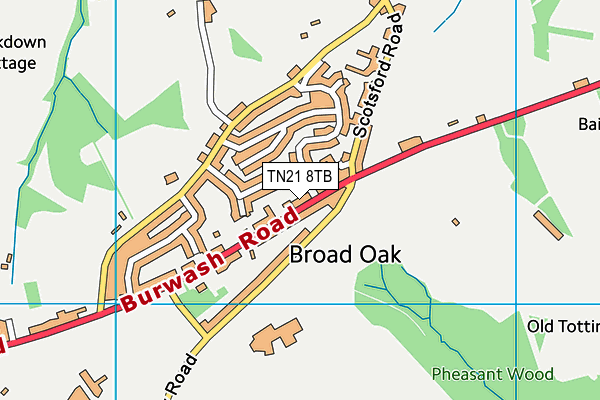 Map of WEALDEN SURVEYING SERVICES LTD at district scale