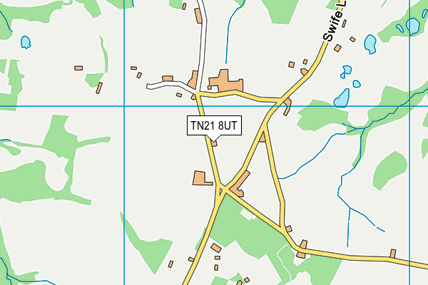TN21 8UT map - OS VectorMap District (Ordnance Survey)